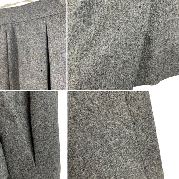 Vintage 1970s/80s Gucci 100% Wool Blazer and Skirt Suit Set Gray Size 46 - Picture 15 of 16